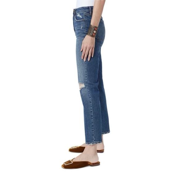 NEW Sam Edelman High Rise Slim Straight Jeans in Shoreline - Size 32 - Picture 3 of 8